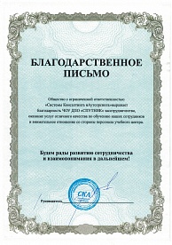 Отзыв компании ООО «Системы консалтинга и Аутсорсинга»